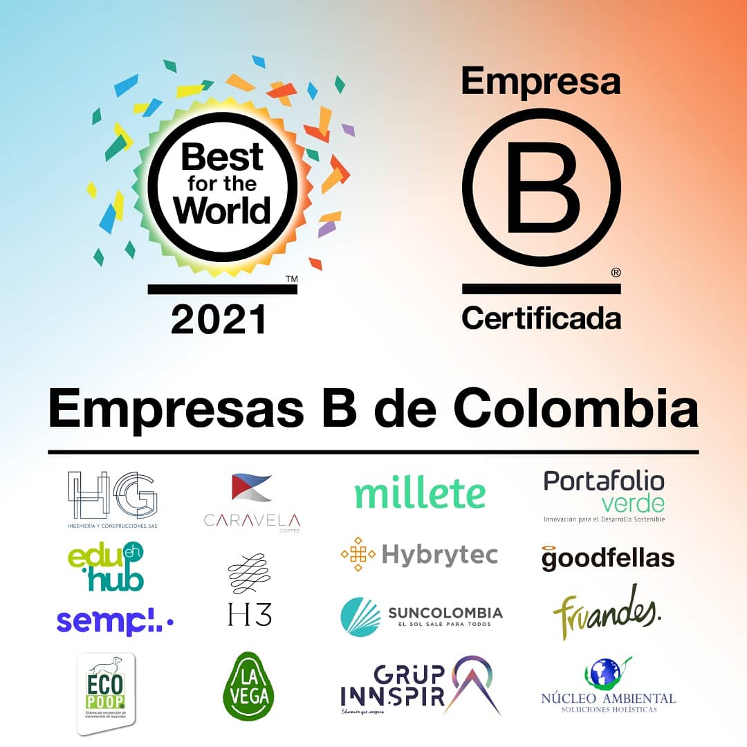 Portafolio Verde reconocida en Best For The World 2021